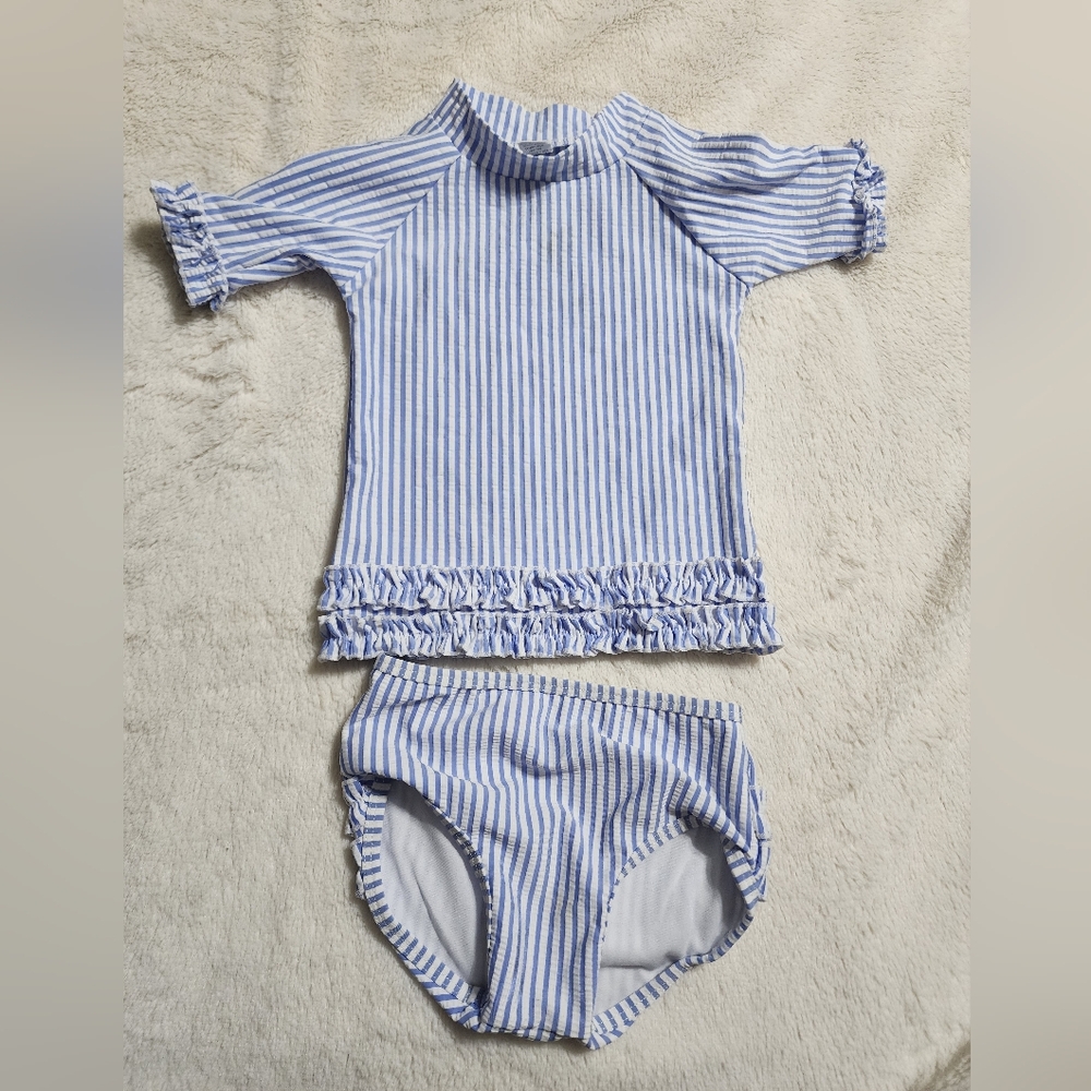 Blue Ruffle Butts Swimsuit Size 18-24m